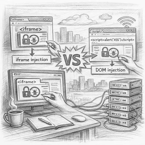 iFrame Injection vs DOM Injection: Understanding Two Common Web-Based Attack Techniques